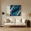 Abstrait fluide, art mural gris en métal 61-1899266359