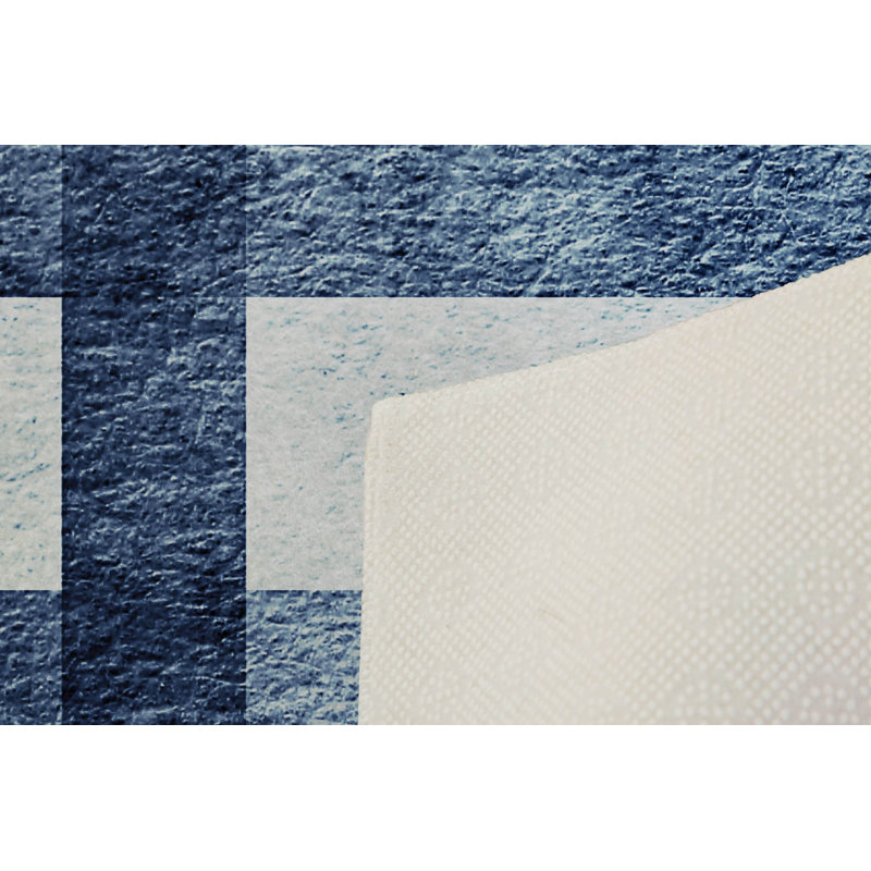 Elegant Hall Carpet, 3D Digital Print Design, 3.9 x 4.9 ft | 100% Polyester, Antibacterial, Non-Slip PVC Dot Underside, Pile Height: 0.04 in, Machine Washable, Perfect for Living Room & Entryway Decor