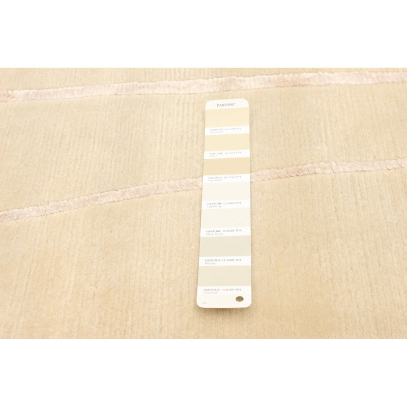 Tapis décoratif en laine noué à la main de conception unique 9 pi 1 po x 8 pi 11 po devam noué à la main