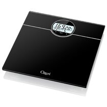 Ozeri Precision II 440 lbs 200 kg Bath Scale with 50 Gram Sensor Technology 0.1 lbs / 0.05 kg & Weight Change Detection, Silver