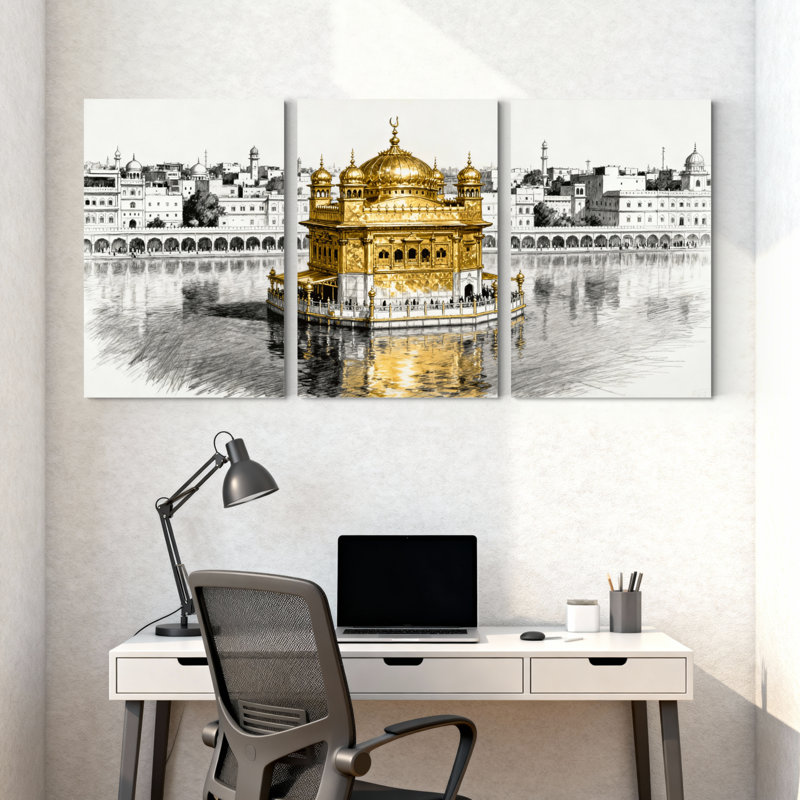 Ensemble de 3 impressions sur toile Landmark, H 18 po x l 36 po