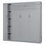Grand lit escamotable, lit escamotable avec tablettes et garde-robe-778181188