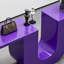 Table de présentation en forme de U mauve-570416343