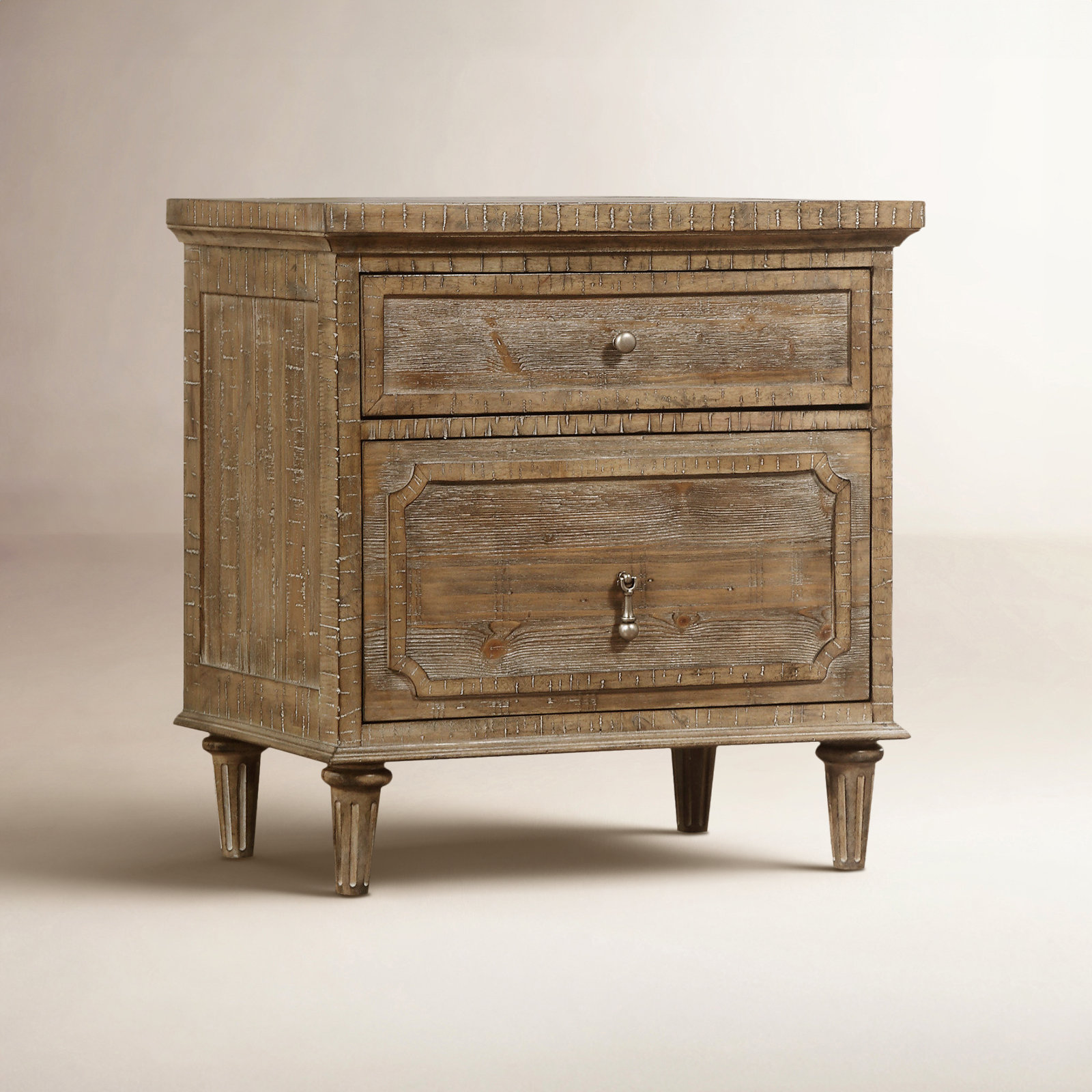 Andover Mills Rahul Rustic Nightstand with USB & Reviews | Wayfair