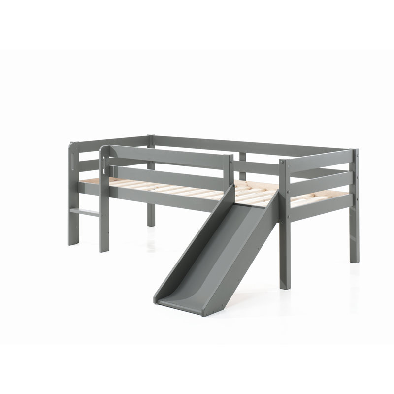 Pino European Single (90 x 200cm) Convertible Loft Bed Bed by Vipack, Grey