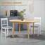 Tables de salle à manger | Mesa de Comedor | Rallonge 55 po en pin massif pour petits espaces de salle à manger | Pin