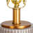 Ribbed Glass Table Lamp with Tapered Drum Shade-1559535067