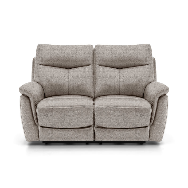 Holland 2 Seater Static Recliner, Silver