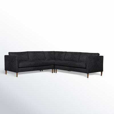 Clifford 3 - Piece Upholstered Custom L-Shape Sectional