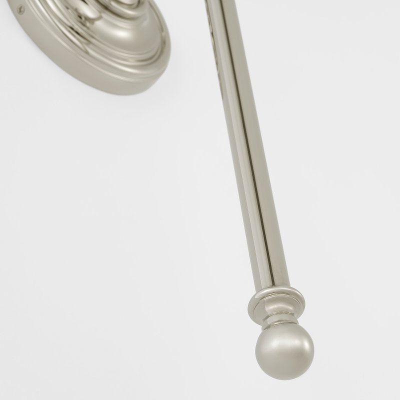 Classic 1 - Light Candle Wall Light, Polished Nickel