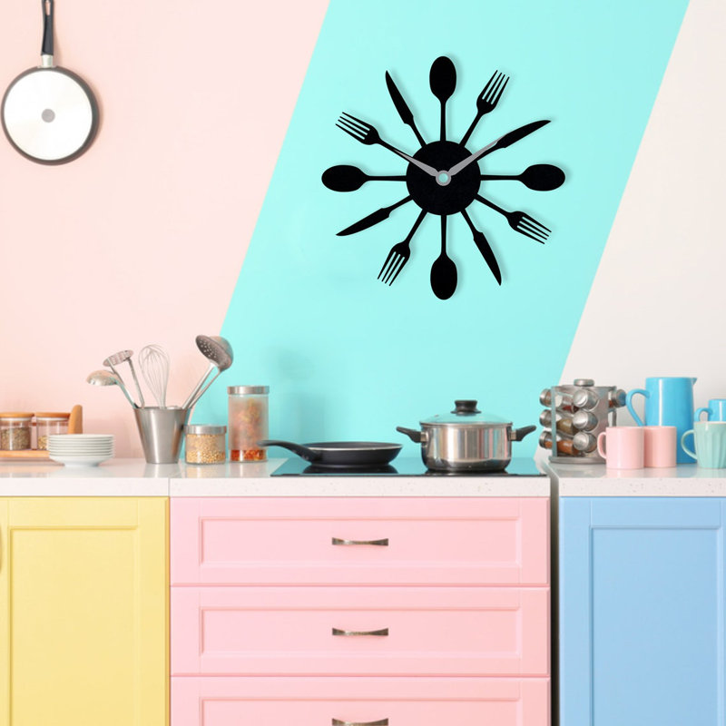Anjalee Metal Wall Clock, 49cm H x 49cm W x 2cm D