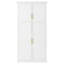 Spacieux garde-manger en MDF blanc de style campagnard pour le rangement de la cuisine