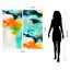 Tidal Abstract 1 and 2 - Sans cadre, ensemble de reproductions d'art sur verre