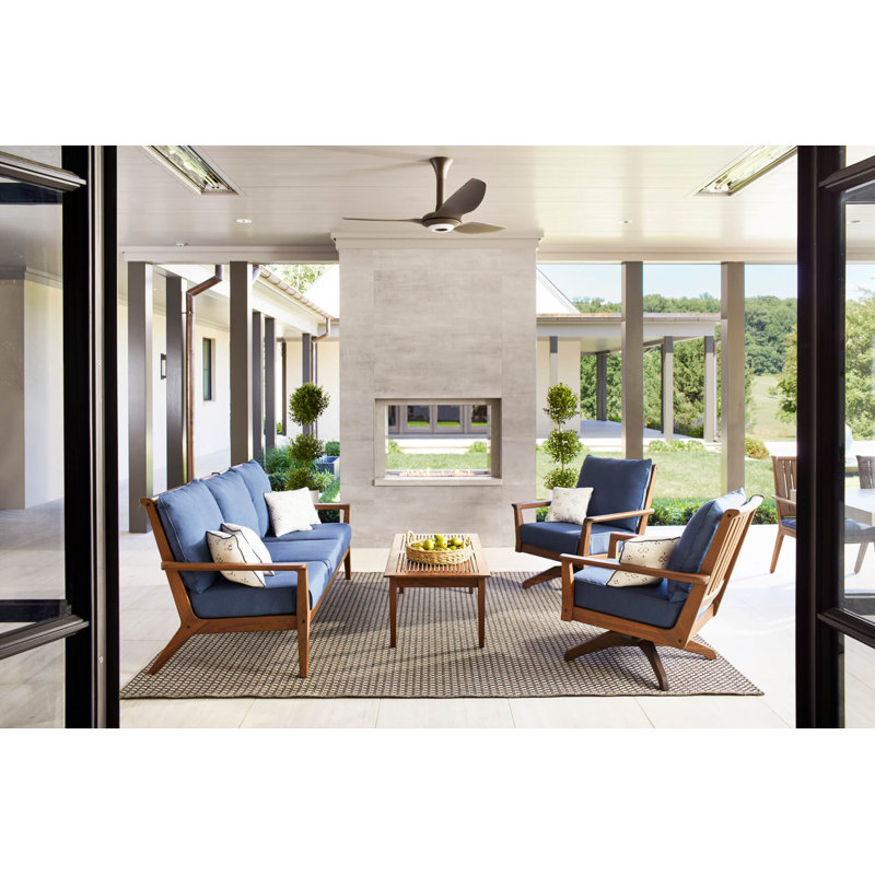 Sky Outdoor 3 - Seat Patio Sofa, Premier Fog