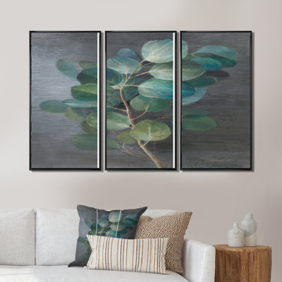 " Fresh Leaves I " 3 - Pieces