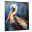 Majestic Pelican II - animaux, art mural en métal, salon