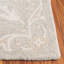 Tapis damassé en laine / coton gris clair / ivoire Angeletta-2028141259