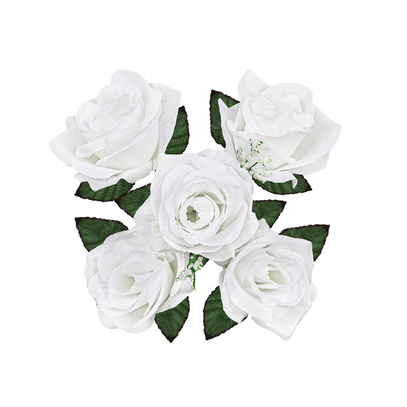 Rosier artificiel ouvert, Blanc