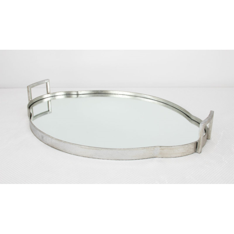 Summer Decorative Tray, Silver