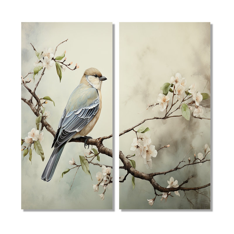 Oiseau majestueux, art mural, H 32 po x l 32 po, Toile tendue, Ne s’applique pas