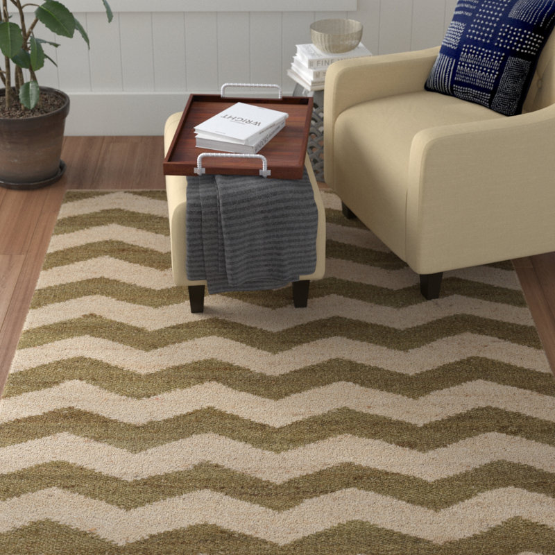 Hermine Chevron Indoor Rug, Rectangle 8' x 10'