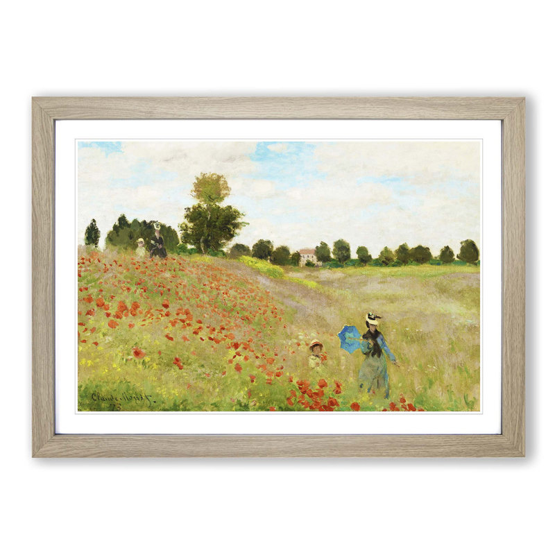 Claude Monet - Single Picture Frame Painting, Oak
