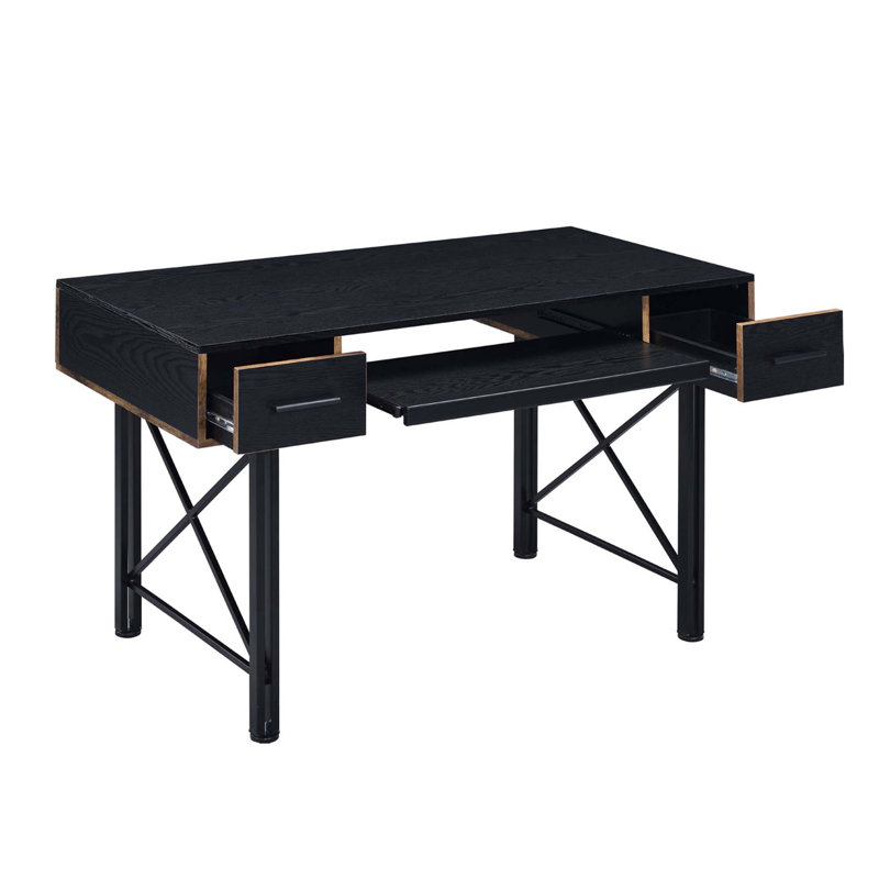 Rectangular Computer Desk With 2 Drawers
