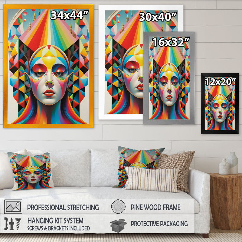 "Toile abstraite", "TOSHIMI", impression sur toile, Cadre photo noir, H 20 po x l 12 po x P 1 po