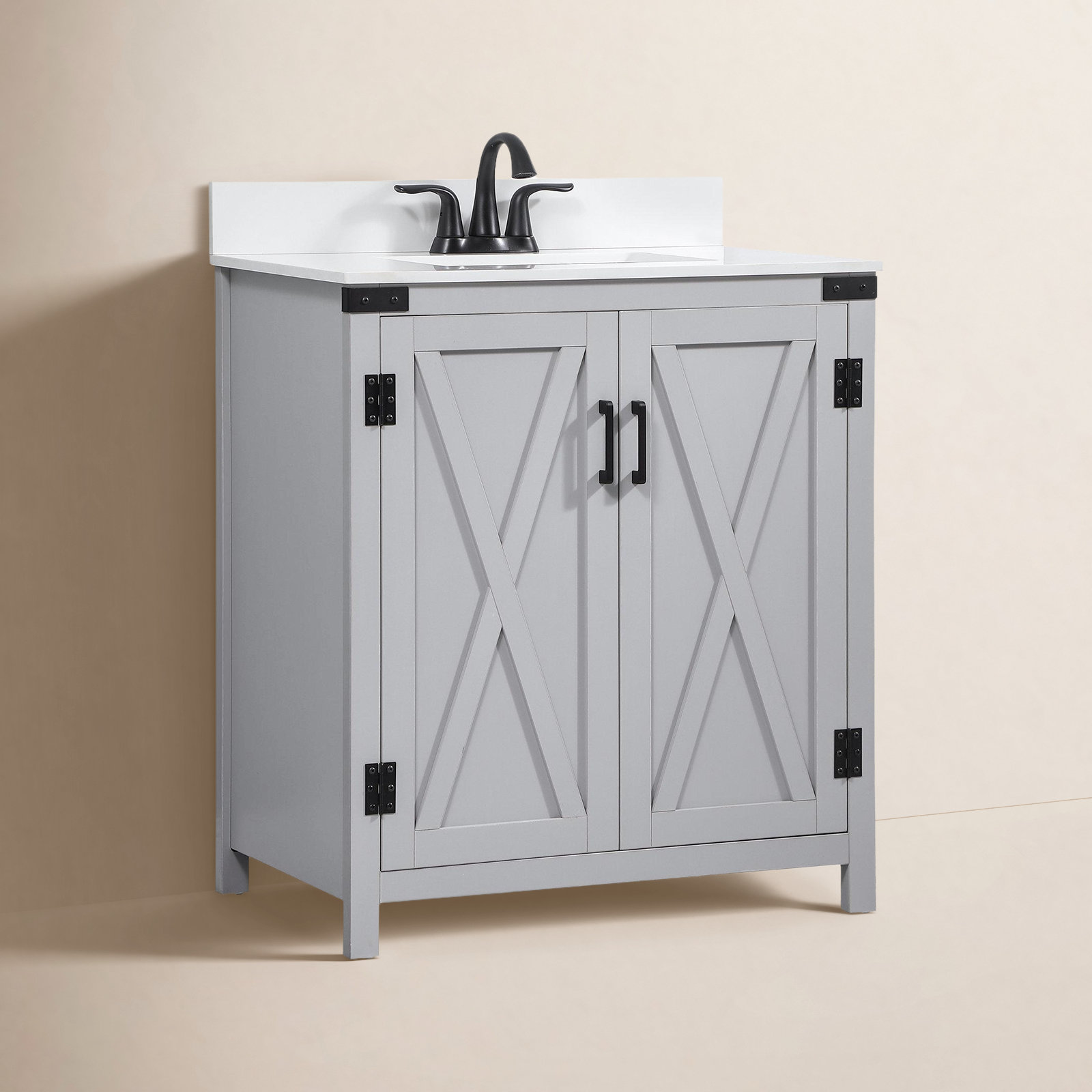 Slayton 30'' Single Bathroom Vanity, Gray