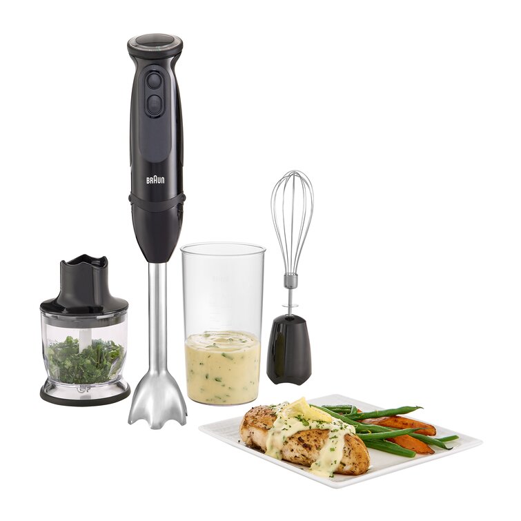 Braun MultiQuick 5 Baby Food Maker and Hand Blender with Silicone Freezer  Tray, Whisk, and 2-Cup Chopper