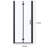 34 To 35-3/8 In. W X 72 In. H Bi-Fold Semi-Frameless Shower Doors With Clear Glass