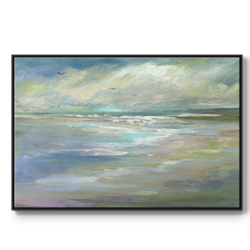 Beach Light I, reproduction d'art sur toile, Noir, H 17 po x l 25 po x P 2 po
