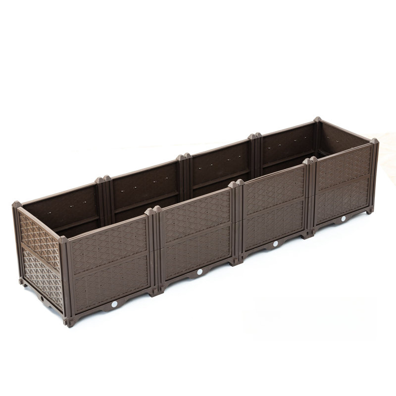 Plastic Rectangular Raised Garden Bed