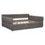 Upholstered Queen Daybed With USB and Drawers-1275467063