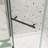 Matte Black Pivot Shower Enclosure With Glass - 34.75 In. X 72 For Bathroom In Tempered-121585631