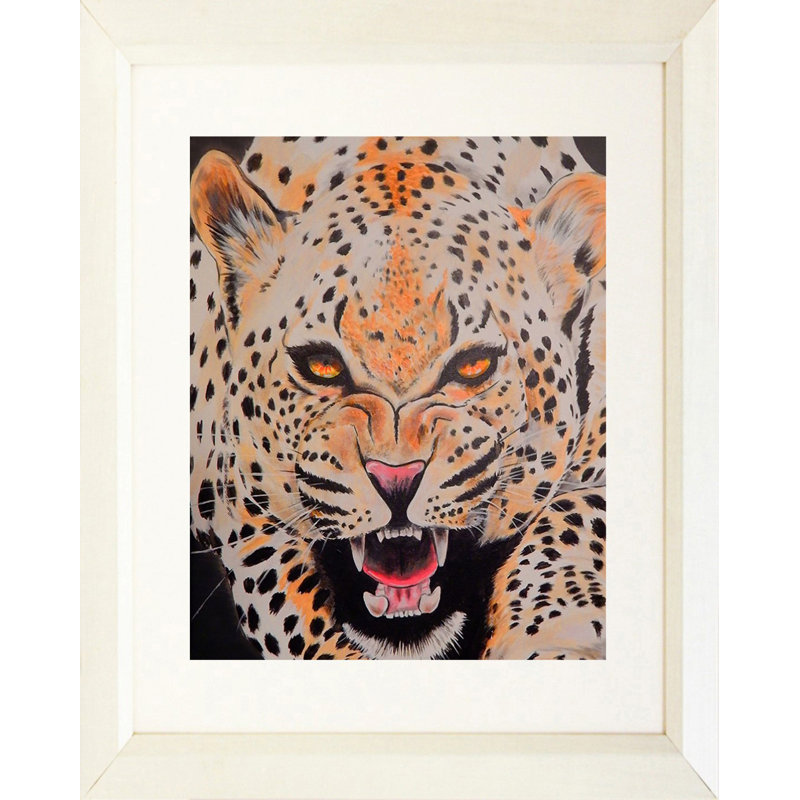 « the prowl », reproduction, H 23 po x l 19 po, Papier avec cadre blanc, Blanc mat