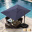 Parasol extérieur en porte-à-faux avec lève-manivelle et base-697828370-697828376