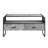 Raziela Concrete Gray & Black Finish TV Stand-1978647906