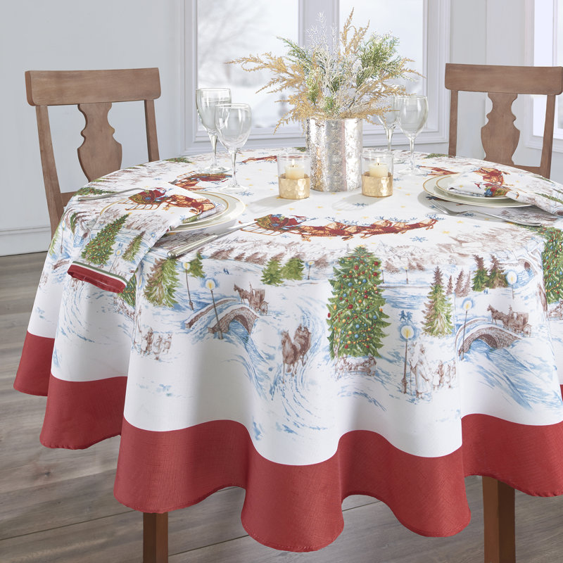 Nappe Liles Santa's, L 60 po x l 144 po