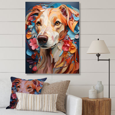 " Playfull Dog Whippet Popart II "