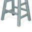 Ensemble de 2 tabourets de comptoir, siège selle, en bois d'acajou-105906716-125117529