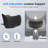 Ergonomic Office Chair,Mesh Desk Chair With Adjustable Lumbar Support And Headrest,Comfy Computer Chair With 3D Armrest Recling Swivel Chair For Home And Office