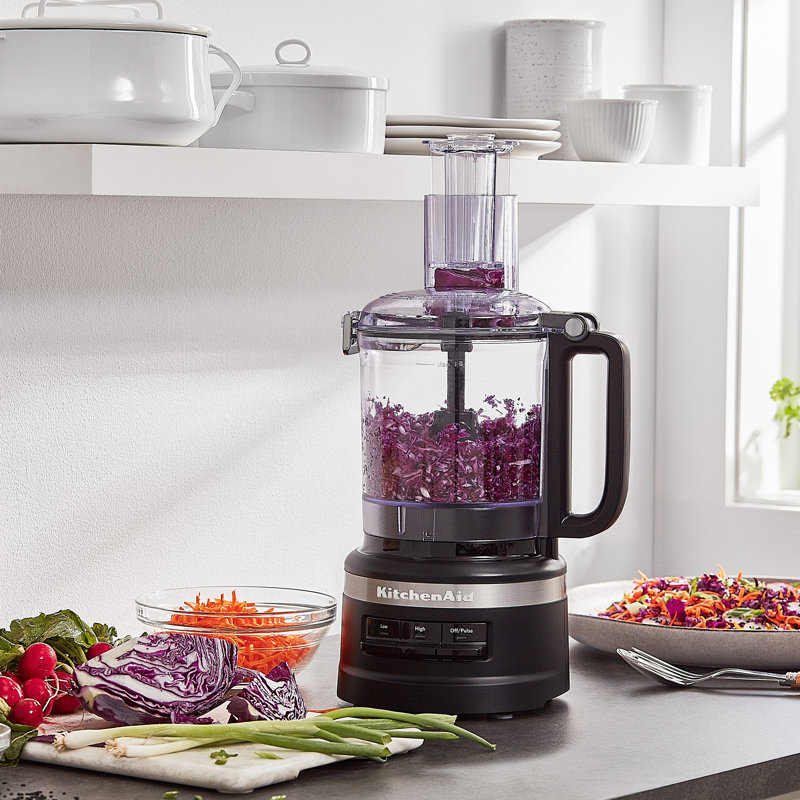KitchenAid® 9 Cup Food Processor, Matte Black