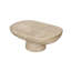 Table basse ovale à finition crème, 36 po x 24 po x 15 po-609834151