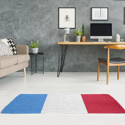 Tapis en poly à rayures de football rouge tennessee