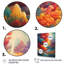 Rainbow Colored Waves In The Sky II, reproduction d'art sur toile-88550107-88550106
