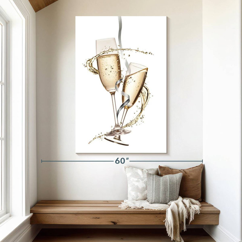 Yarlin Celebratory Champagne, 51" H x 34" W