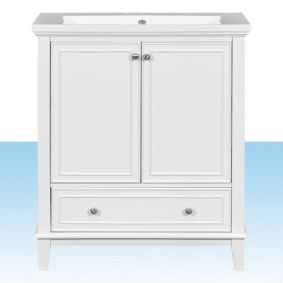 Meuble-lavabo simple 30 po avec comptoir