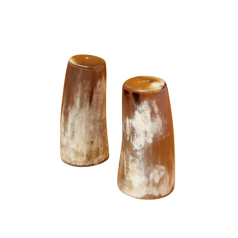 Horn Salt & Pepper Set, Large