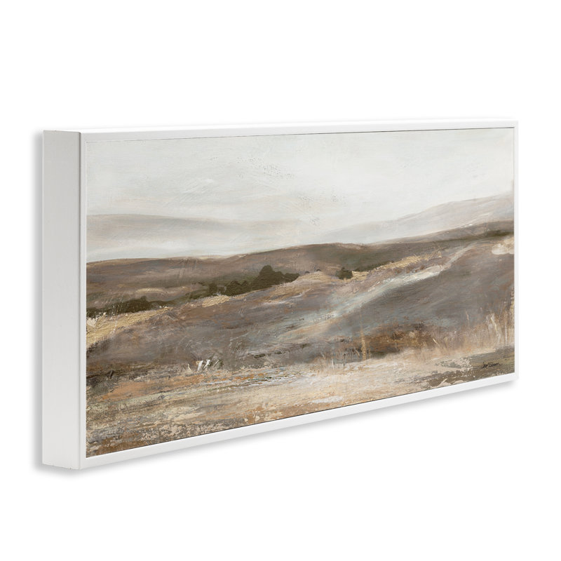 «Desert View Abstraction», estampe numérique par Carol Robinson, Cadre blanc, H 13 po x l 30 po